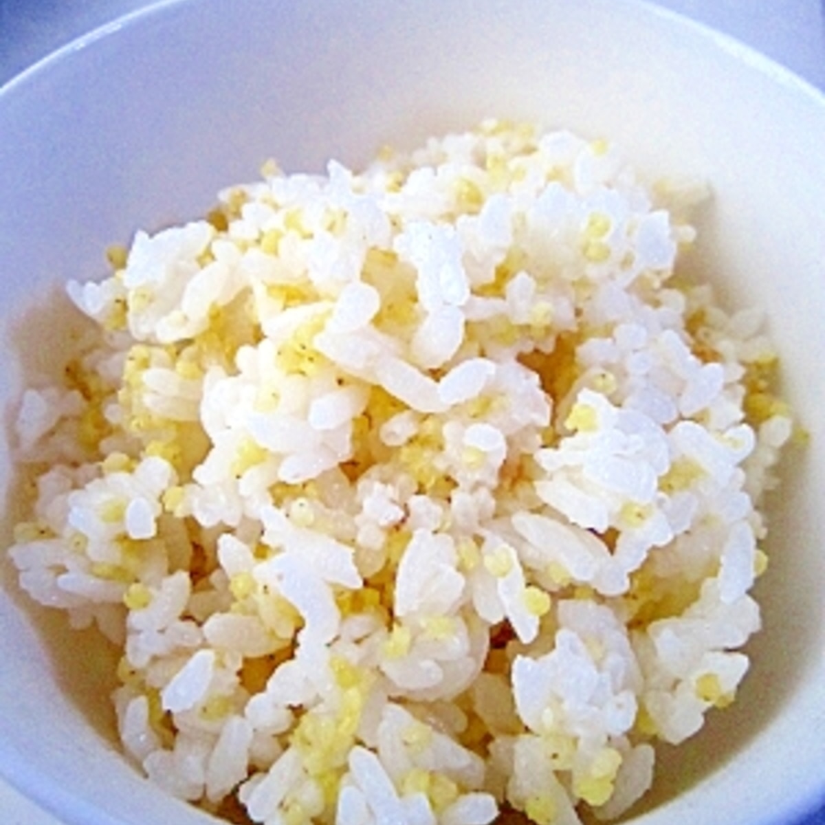 胃腸が疲れた時に あわ入りご飯 大米小米飯 レシピ 作り方 By はかせ55 楽天レシピ